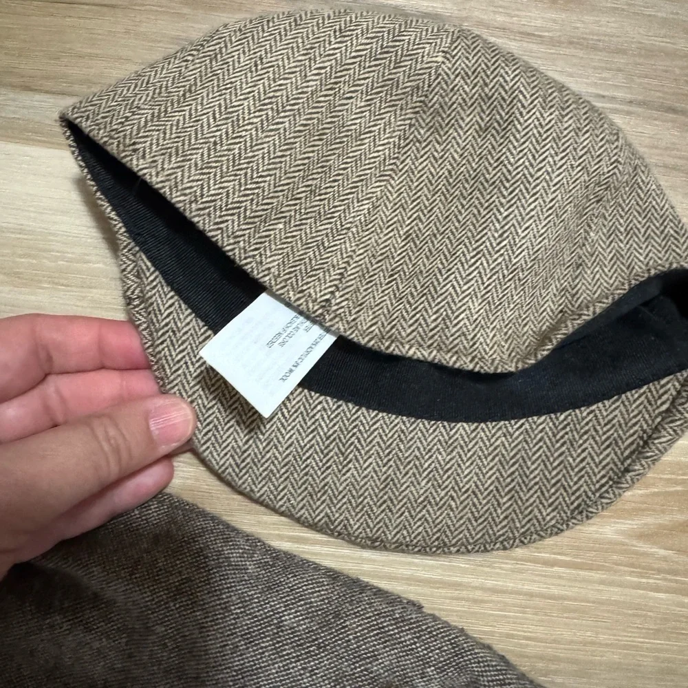 Paperboy wool tweed hat
